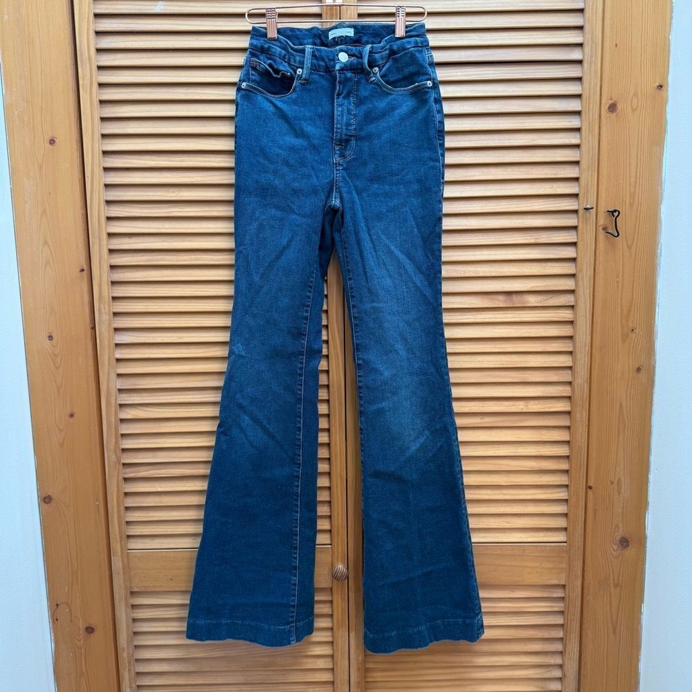Good American Good Legs Flare Jeans size 4